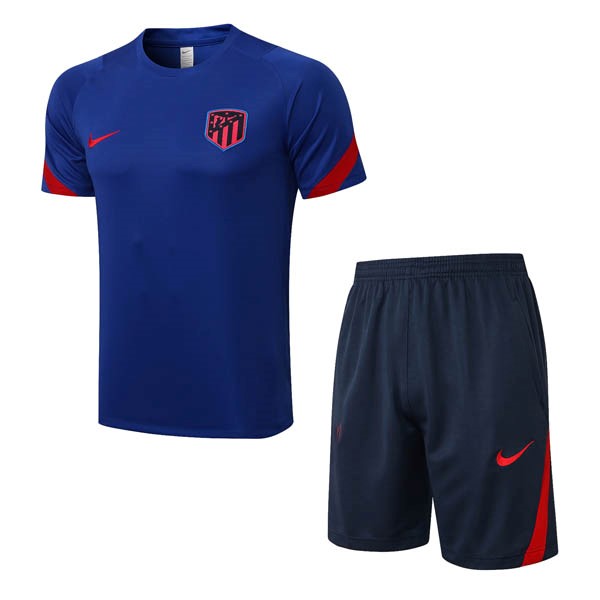 Trainingsshirt Atletico Madrid Komplett Set 2022-23 Blau